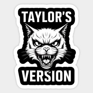 death metal taylors cat version Sticker
